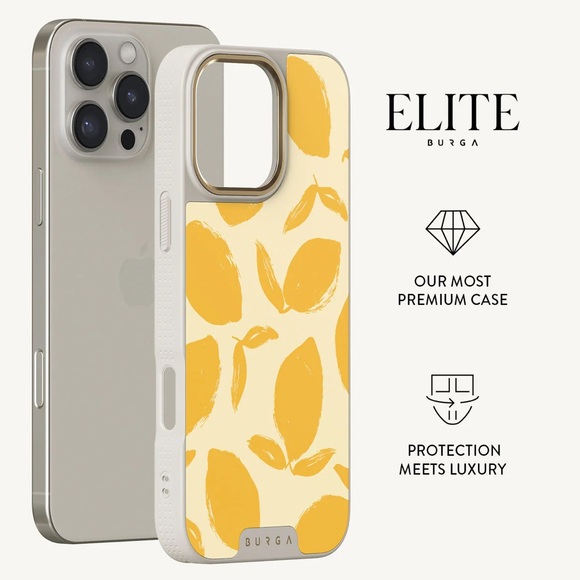 Burga Elite Lemon tart  iPhone 16 pro max case - Picture 1 of 16